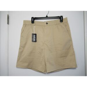 Wulcea Men's Golf Shorts 7" Chino Stretch Fabric Elastic Waist Quick Dry Size L